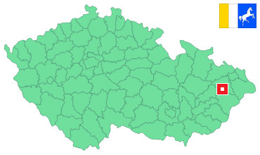 Mapa Bernartice nad Odrou