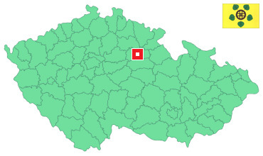 Mapa Boharyně