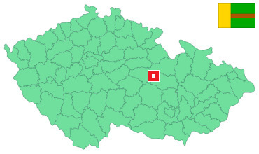 Mapa Bor u Skutče