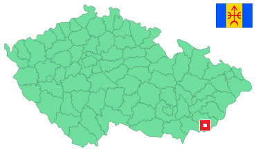 Mapa Boršice u Blatnice
