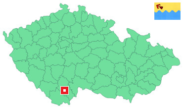 Mapa Boršov nad Vltavou