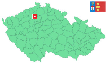 Mapa Černěves