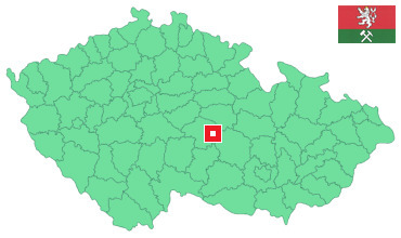 Mapa Česká Bělá