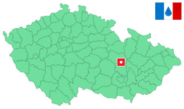 Mapa Deštná