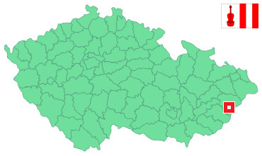 Mapa Huslenky