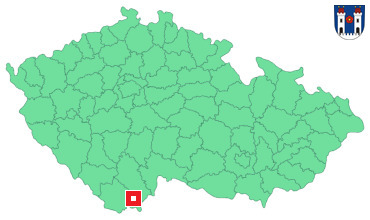 Mapa Kaplice