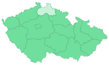 Mapa - Liberecký kraj