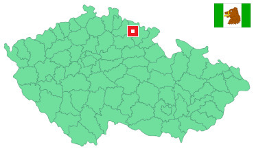 Mapa Kunčice nad Labem