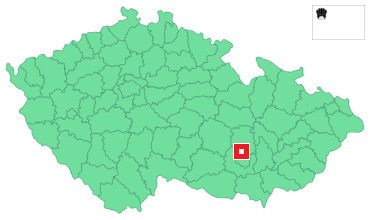 Mapa Kuřim
