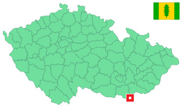 Mapa Lanžhot