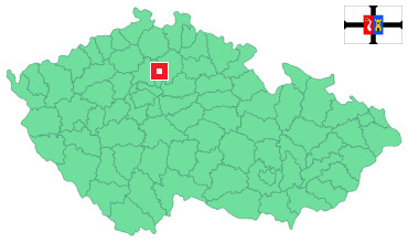 Mapa Mělnické Vtelno