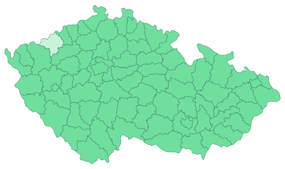 Mapa - Ústecký kraj