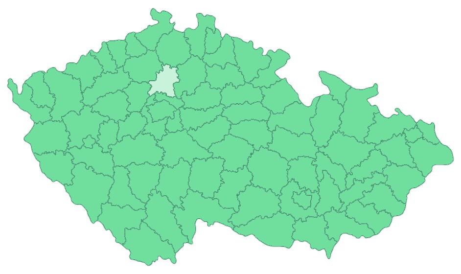 Mapa - Středočeský kraj