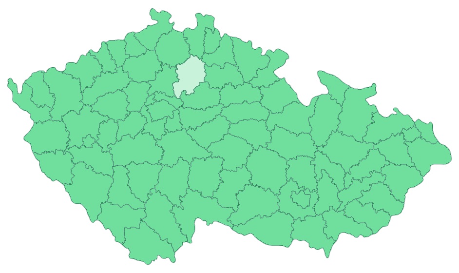 Mapa - Středočeský kraj