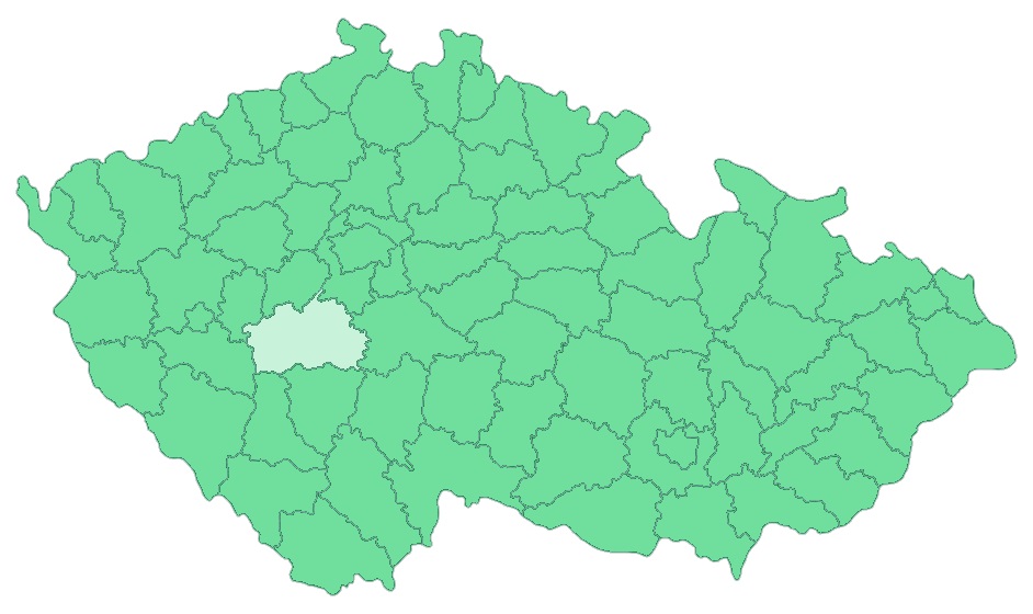 Mapa - Středočeský kraj