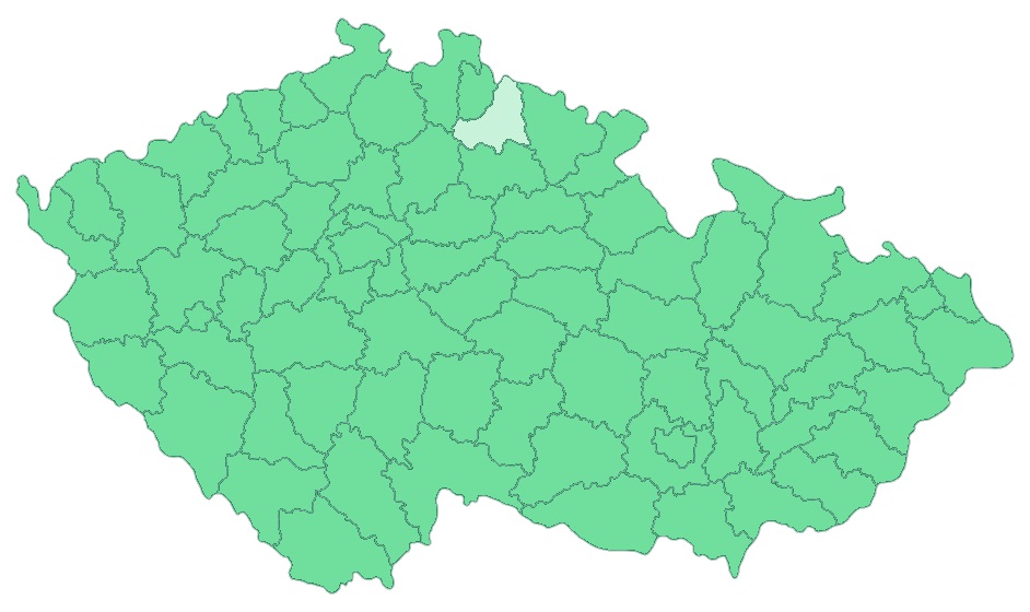 Mapa - Liberecký kraj