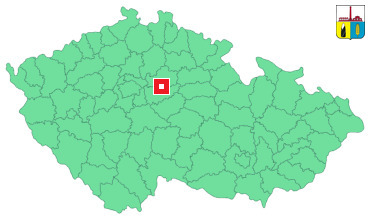 Mapa Pečky