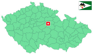 Mapa Poběžovice u Přelouče