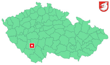 Mapa Štěkeň