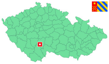 Mapa Sudoměřice u Bechyně