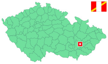 Mapa Tištín
