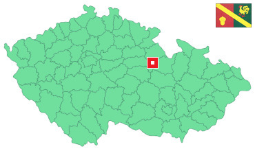 Mapa Újezd u Chocně
