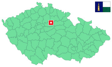 Mapa Vestec