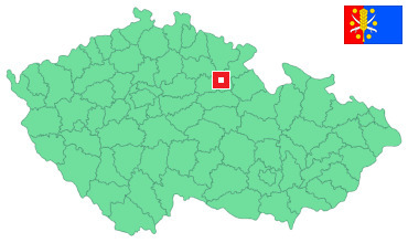 Mapa Všestary