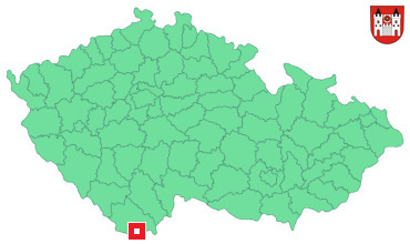 Mapa Vyšší Brod