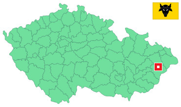 Mapa Zubří