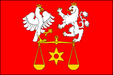 Vlajka obce Červené Janovice