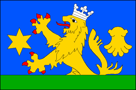 Vlajka obce Domaželice