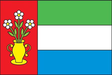 Vlajka obce Doupovské Hradiště