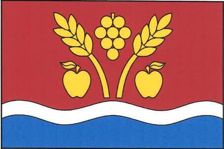 Vlajka obce Lhotka nad Labem