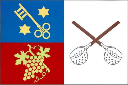Vlajka obce Mikulovice