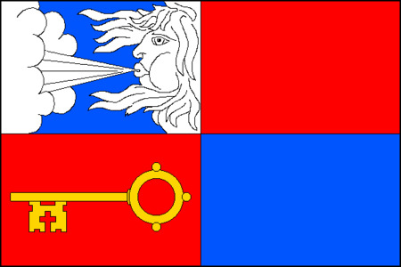 Vlajka obce Větrušice
