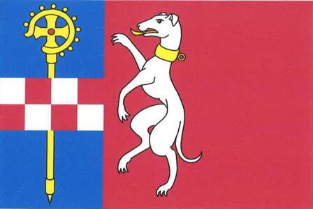 Vlajka obce Zruč-Senec