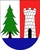 Znak obce Krty-Hradec