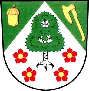 Znak obce Březina