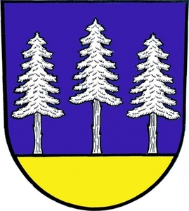 Znak obce Krásná